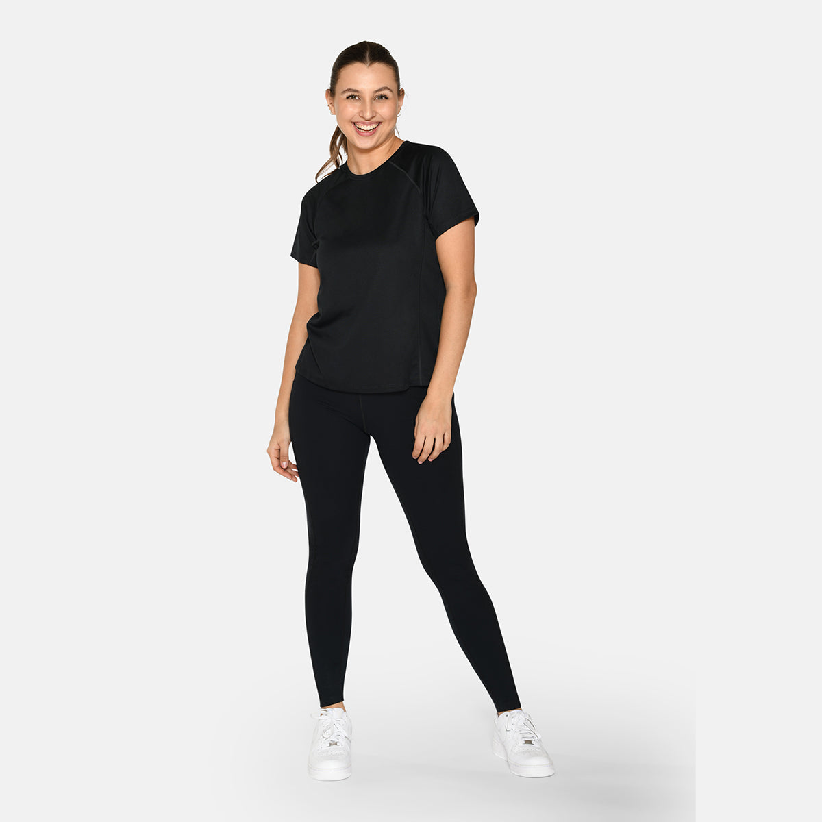 Zebdia Women Sports t-shirt, sort - 30003 - 4007 - Black