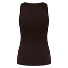 Zebdia Women Seamless tank top, brun - 35015 - 8003 - Black Coffee