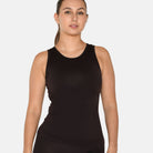 Zebdia Women Seamless tank top, brun - 35015 - 8003 - Black Coffee