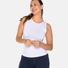 Zebdia Women Seamless tank top, hvid - 35015 - 1002 - Brilliant White