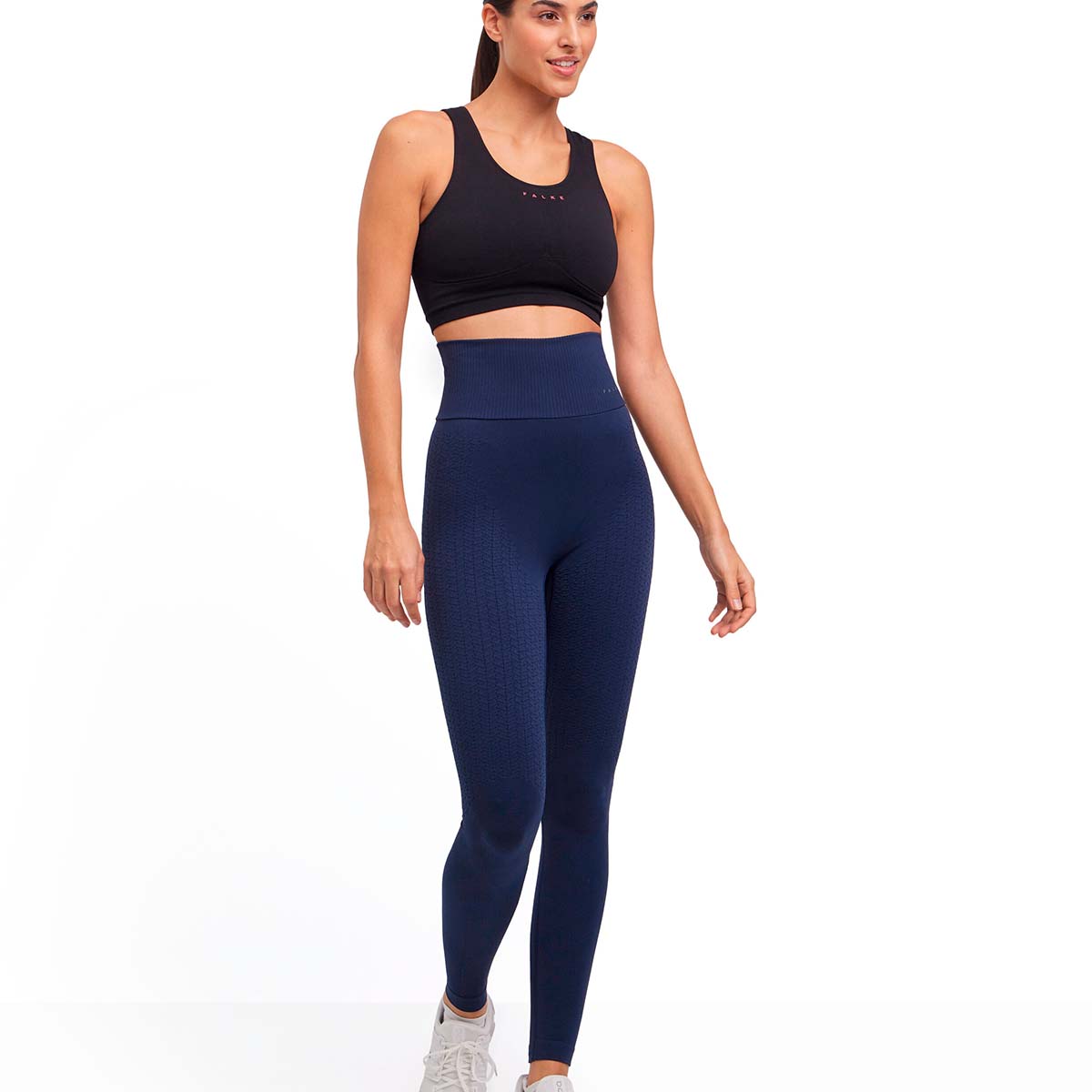 Falke Cellulite Control Light sports tights, blå - 38343 - 6116 - Space Blue