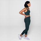 Girlfriend Collective Compressive high rise 7/8 leggings, grøn - 4008 - MOSS - Moss