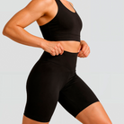 Girlfriend Collective Compressive High-Rise Bike shorts, sort - 4011 - JB - Black