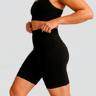 Girlfriend Collective Compressive High-Rise Bike shorts, sort - 4011 - JB - Black