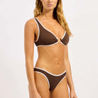Seafolly Beach Bound hipster bikinitrusse, brun - 40316 - 072 - Dark Chocolate