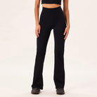 Girlfriend Collective Compressive flare leggings, sort - 4038 - BLACK - Black