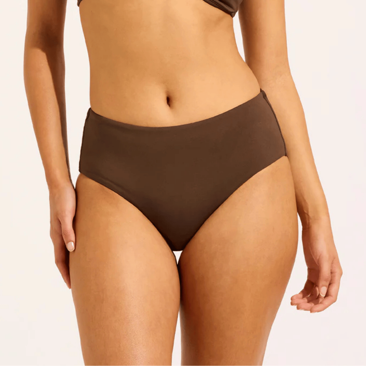 Seafolly Collective maxi bikinitrusse, brun - 40586-942 - DARK CHOC - Black