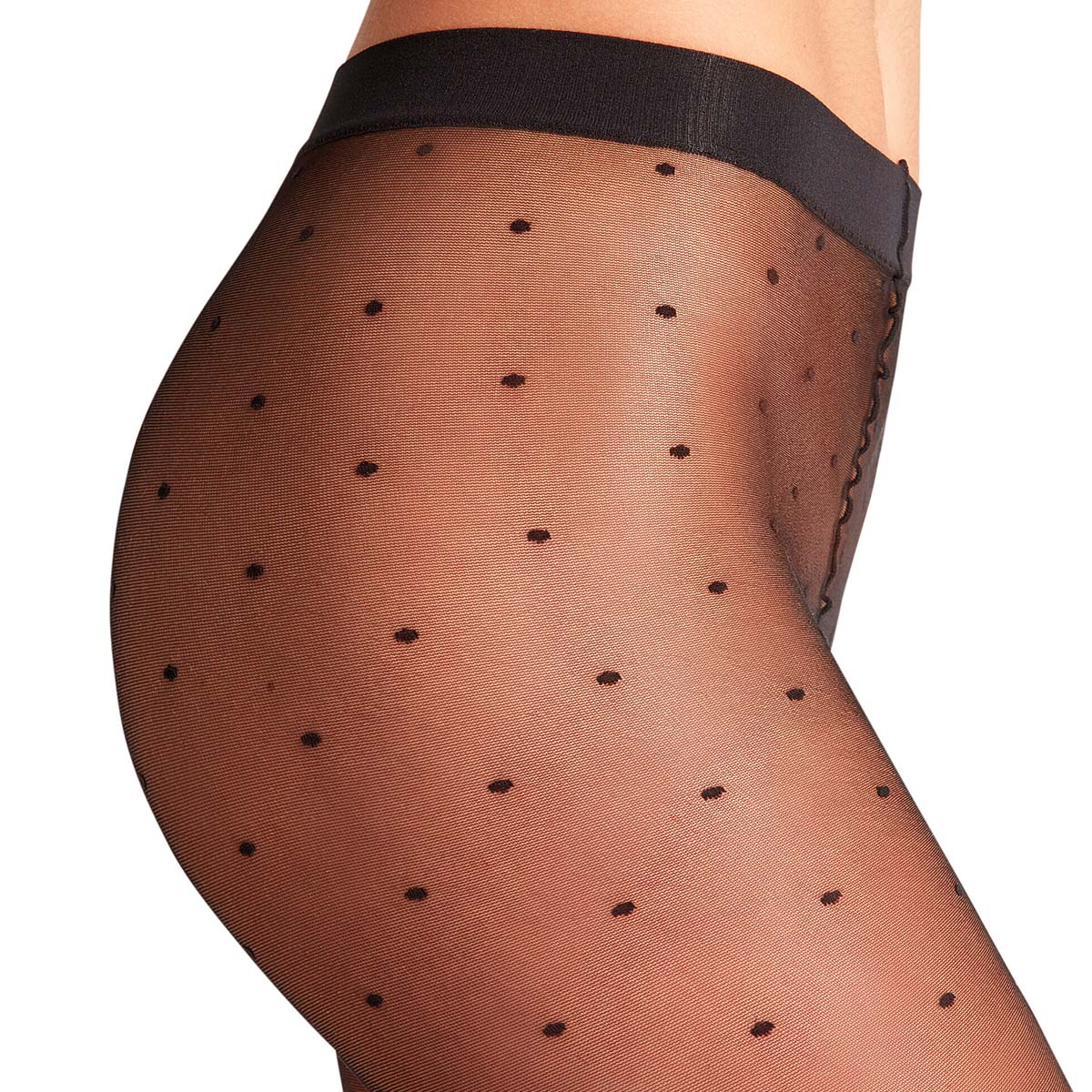 Falke Dot strømpebukser, sort - 40685 - 3009 - Black