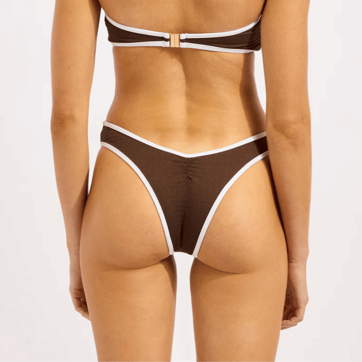 Seafolly Beach Bound tai bikinitrusse, brun - 40707-072 - DARK CHOC - Dark Chocolate