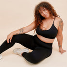 Copenhagen Cartel Soft Seamless sports BH, sort - 41384 - Nero - Nero