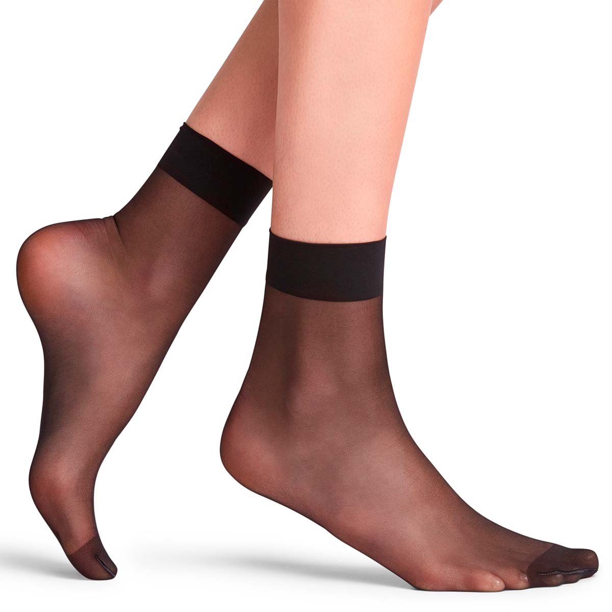Falke Seidenglatt 15 Den ankelstrømper, sort - 41390 - 3009 - Black