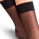 Falke Seidenglatt 15 Den ankelstrømper, sort - 41390 - 3009 - Black