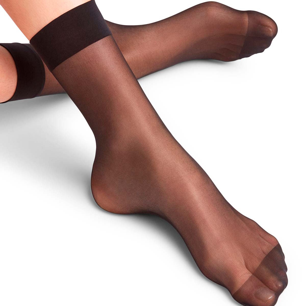 Falke Seidenglatt 15 Den ankelstrømper, sort - 41390 - 3009 - Black