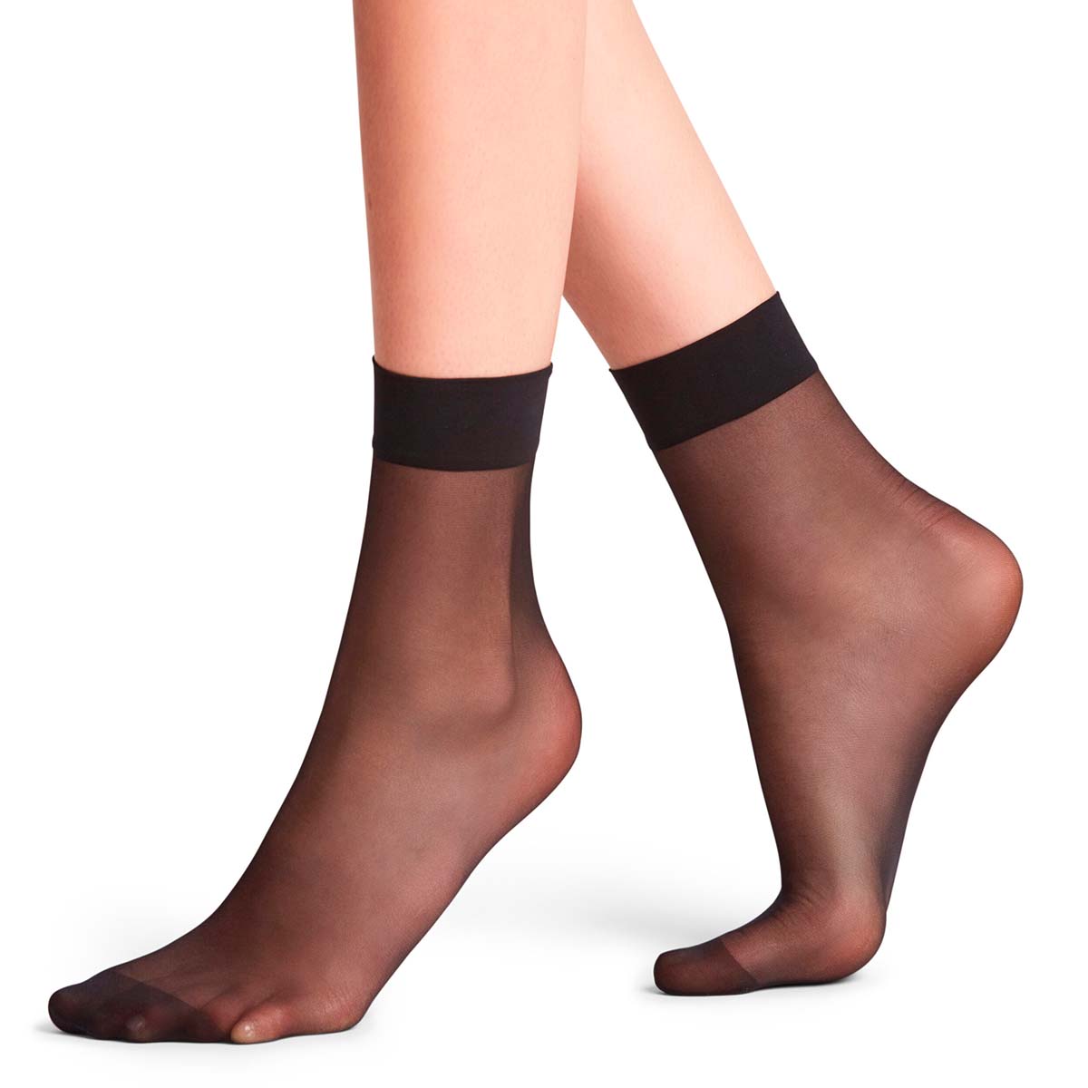 Falke Seidenglatt 15 Den ankelstrømper, sort - 41390 - 3009 - Black
