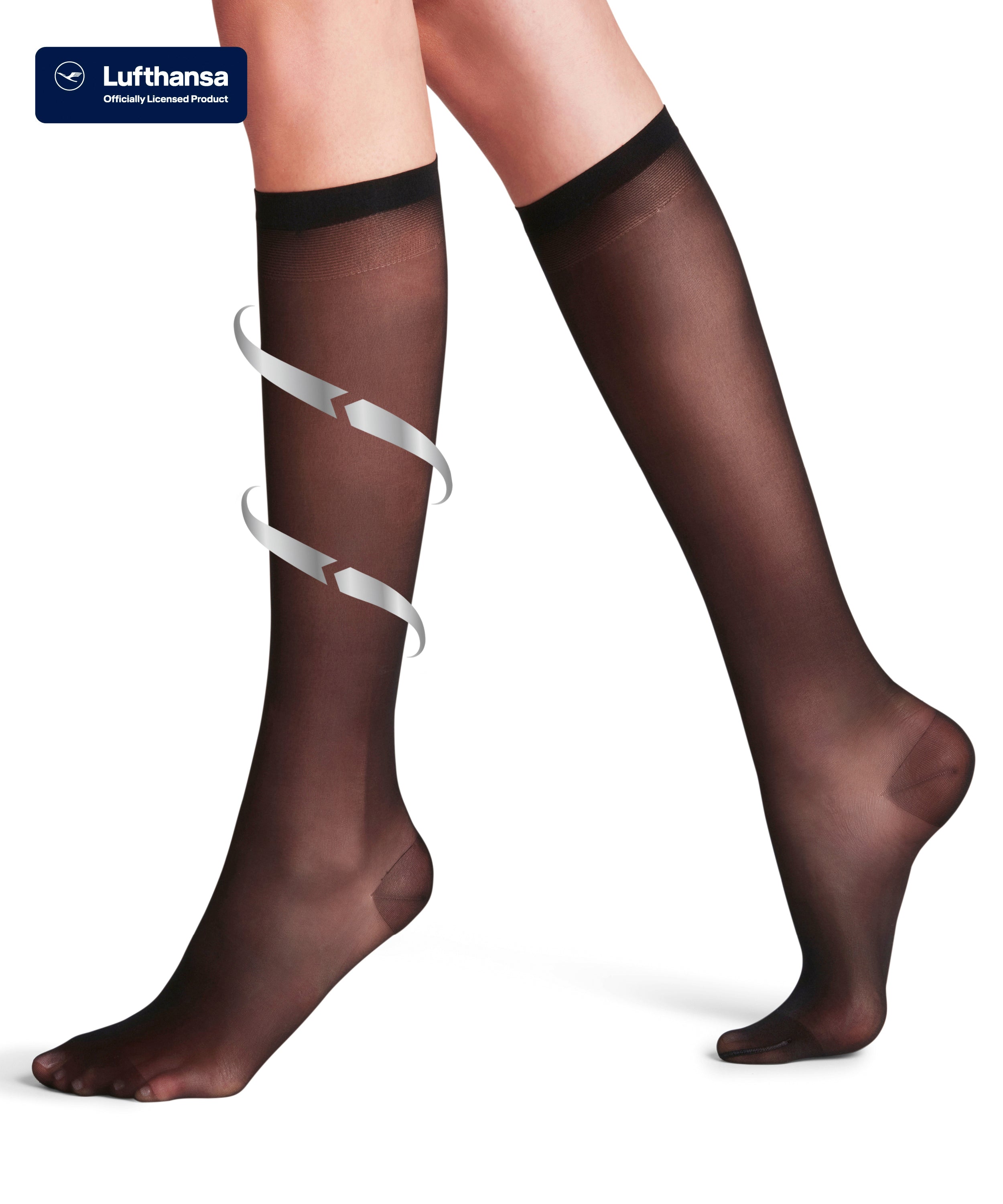 Falke Vitalize 20 Denier støttestrømper, sort - 41742 - 3009 - Black