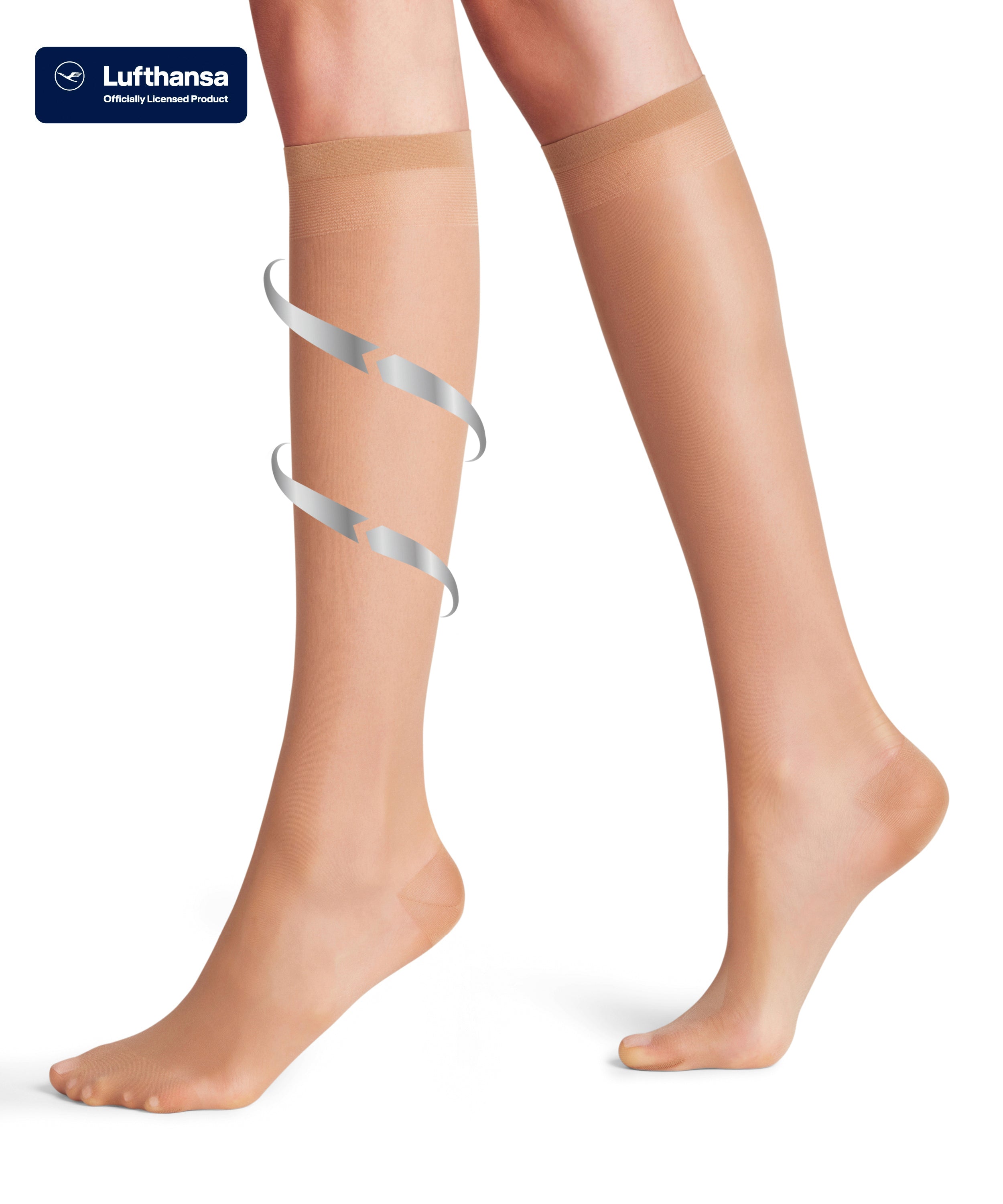 Falke Vitalize 20 Denier støttestrømper, beige - 41742 - 4069 - Powder