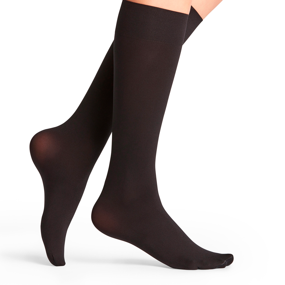 Falke Seidenglatt 40 Den knæstrømper, sort - 41744 - 3009 - Black