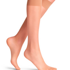 Falke Seidenglatt 15 Den knæstrømper, beige - 41790 - 4169 - Powder