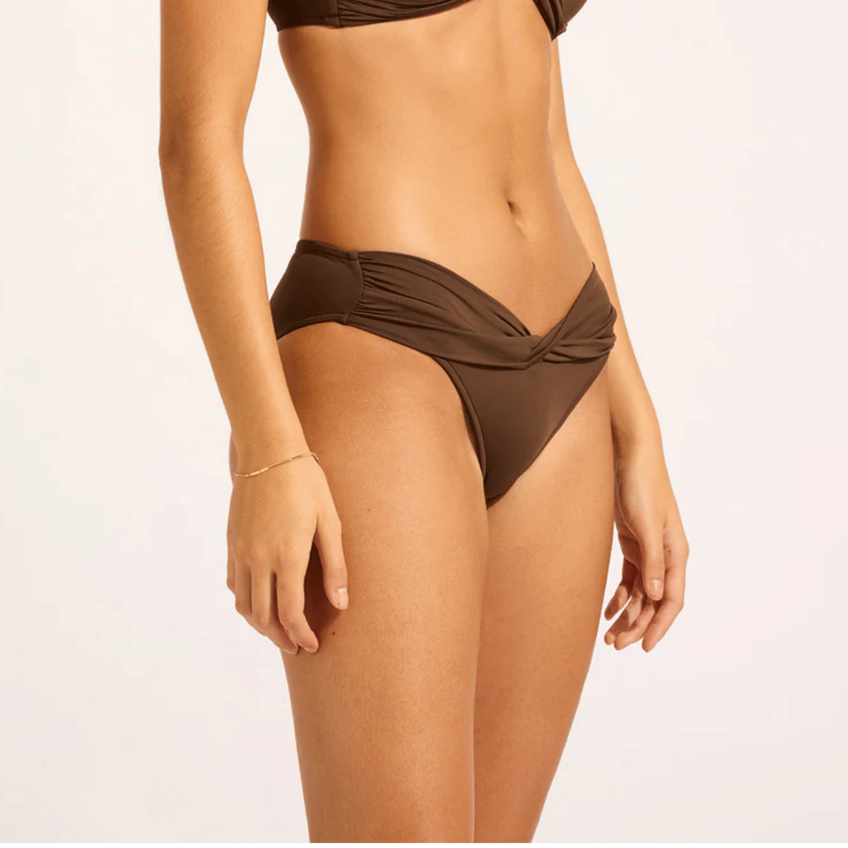 Seafolly Collective hipster bikinitrusse, brun - 44320-942 - DARK CHOC - Dark Chocolate