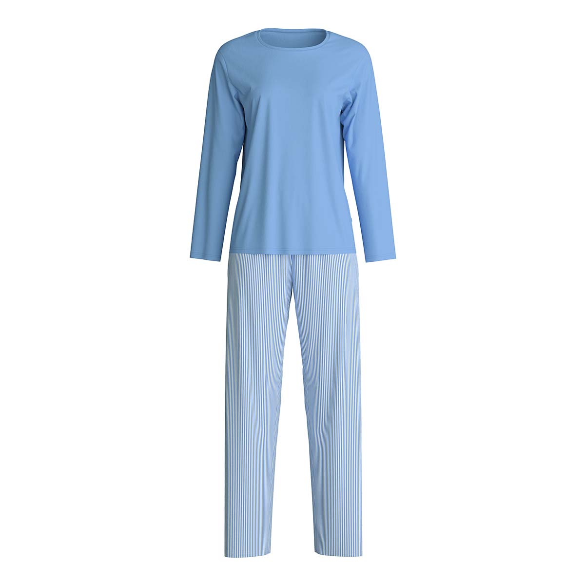 Calida Lovely Nights pyjamas, blå - 46352 - 399 - Hydrangea Blue