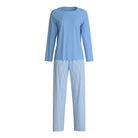 Calida Lovely Nights pyjamas, blå - 46352 - 399 - Hydrangea Blue