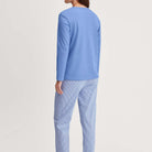 Calida Lovely Nights pyjamas, blå - 46352 - 399 - Hydrangea Blue