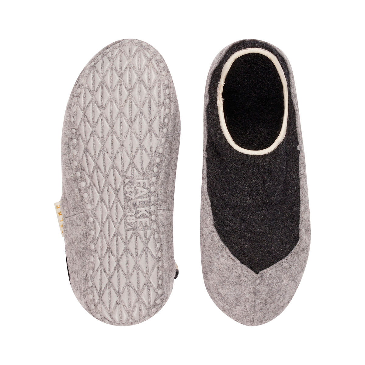 Falke Cosyshoe hjemmesko, grå - 46451 - 3082 - Anthra Melange