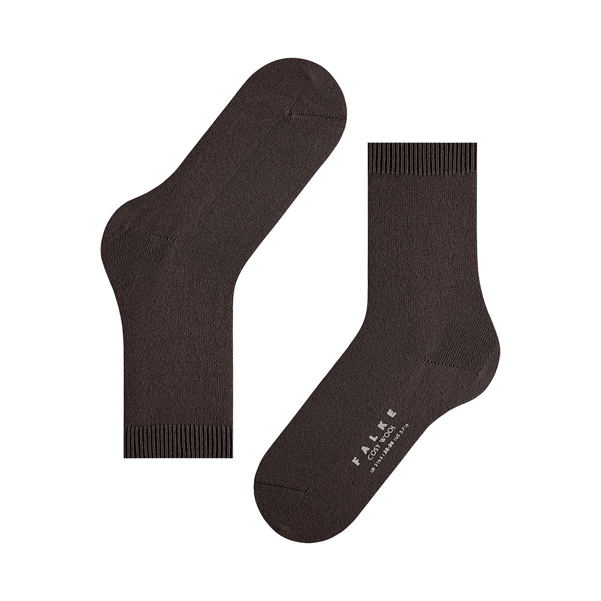 Falke Cosy Wool strømper, brun - 47050 - 5233 - Dark Brown