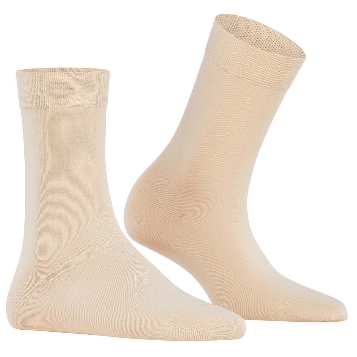 Falke Cotton Touch strømper, beige - 47105 - 4011 - Cream