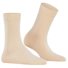 Falke Cotton Touch strømper, beige - 47105 - 4011 - Cream