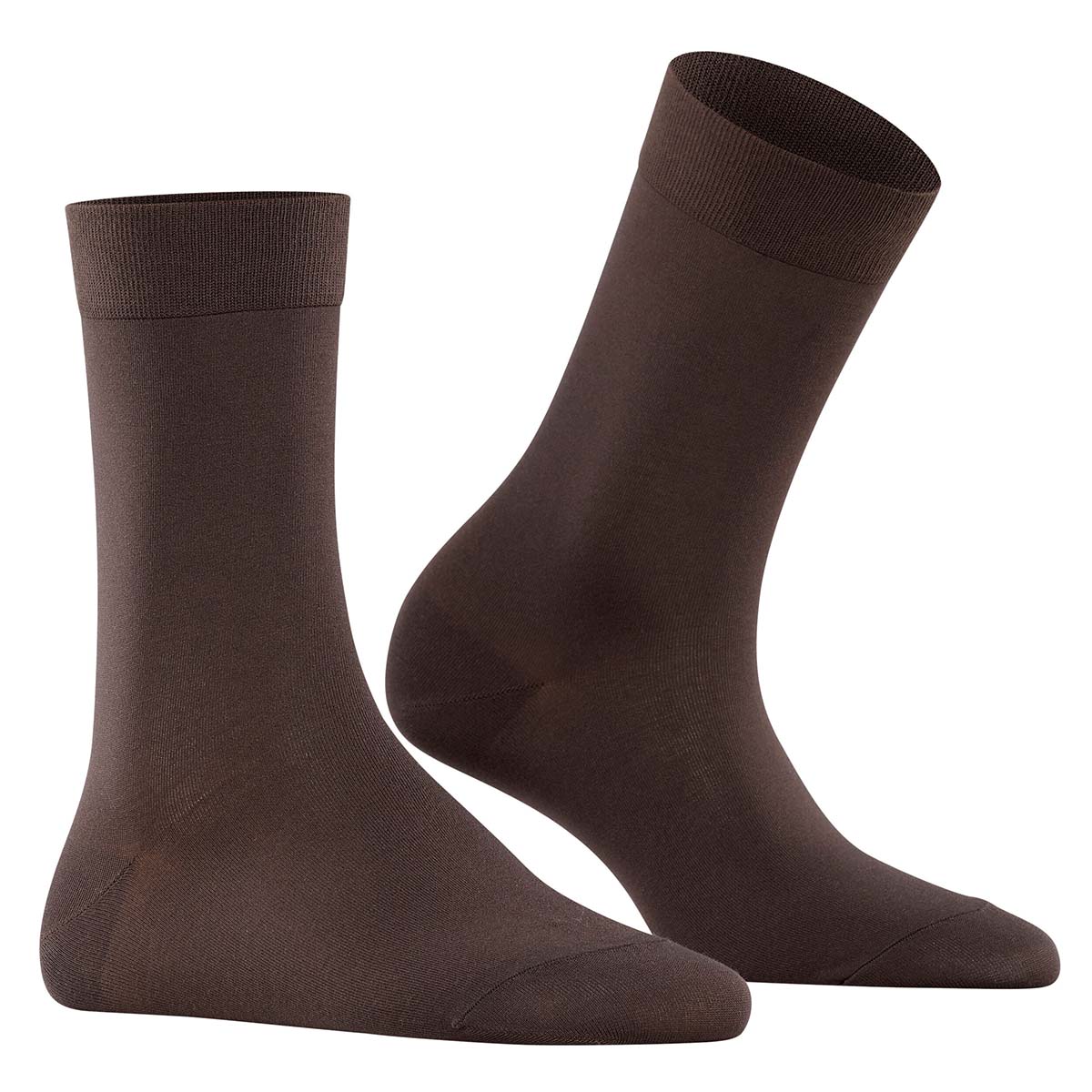 Falke Cotton Touch strømper, brun - 47105 - 5233 - Dark Brown