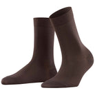 Falke Cotton Touch strømper, brun - 47105 - 5233 - Dark Brown
