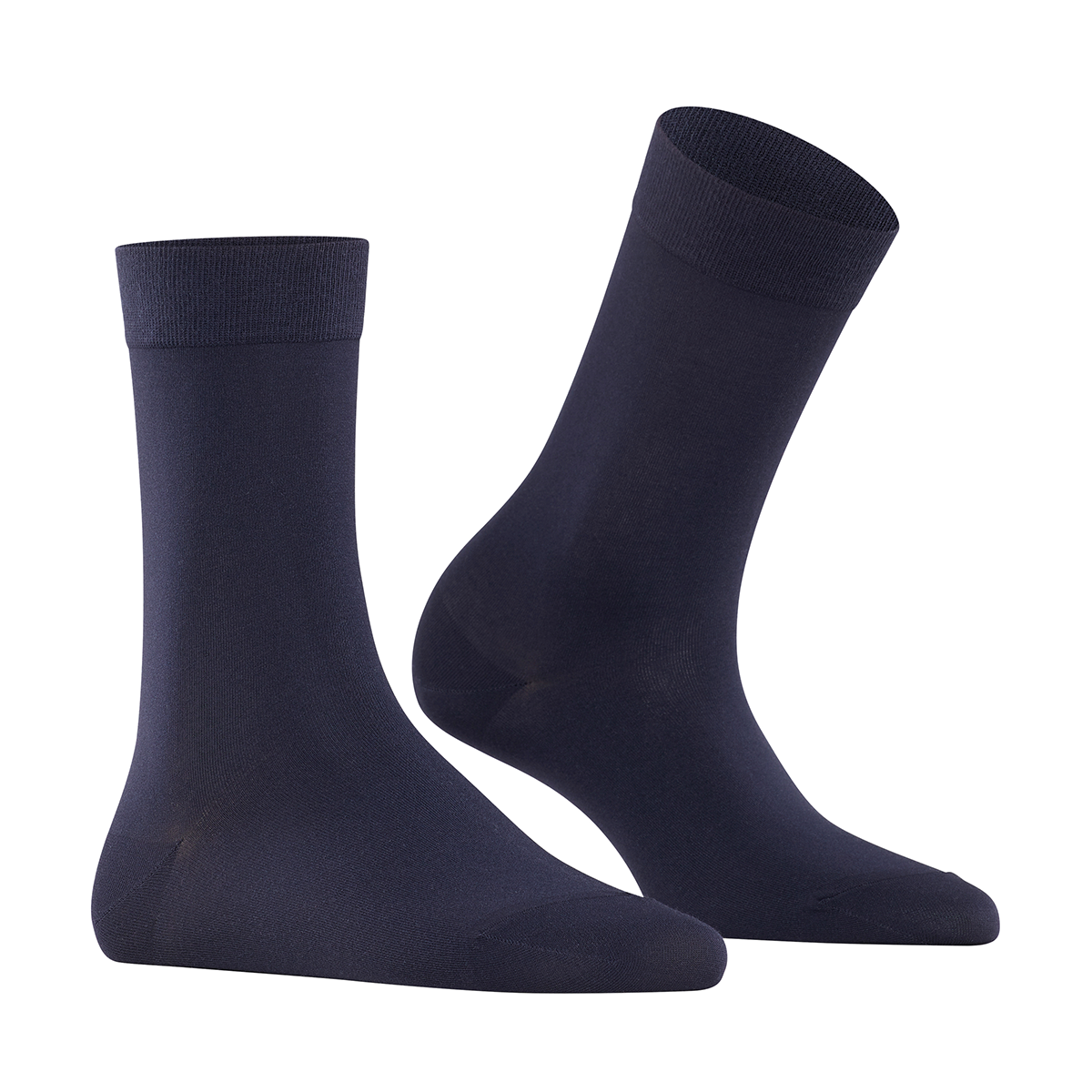 Falke Cotton Touch strømper, blå - 47105 - 6370 - Dark Navy