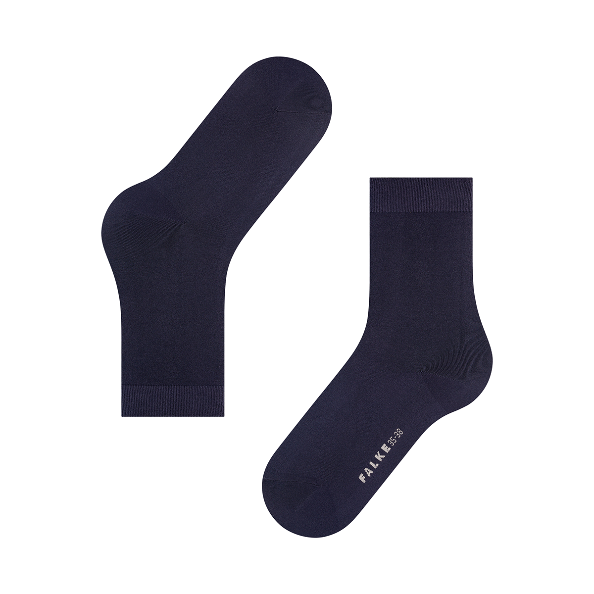 Falke Cotton Touch strømper, blå - 47105 - 6370 - Dark Navy
