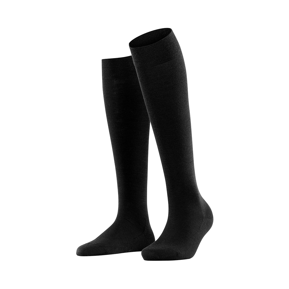 Falke Softmerino knæstrømper, sort - 47438 - 3009 - Black