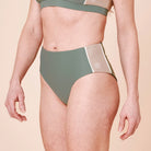 Copenhagen Cartel Ubud High Waist bikinitrusse, multi - 47935 - Army/Sand - Army