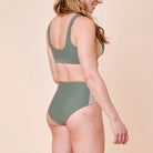 Copenhagen Cartel Ubud High Waist bikinitrusse, multi - 47935 - Army/Sand - Army