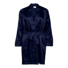 Lady Avenue Satin kimono, blå - 48-8012 - 355 - Indigo