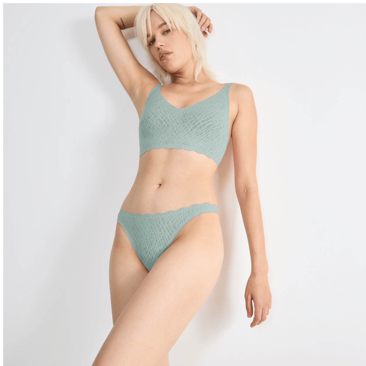 Sloggi Zero Feel Bliss g-streng, mintgrøn - 10219696 - 7329 - Misty Turquoise