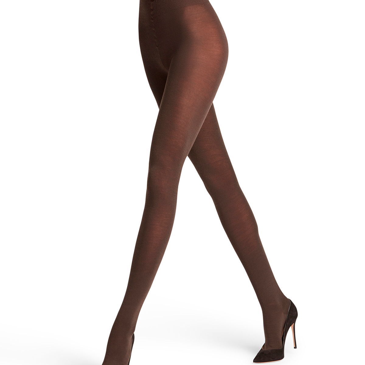 Falke Softmerino strømpebukser, brun - 48425 - 5239 - Dark Brown