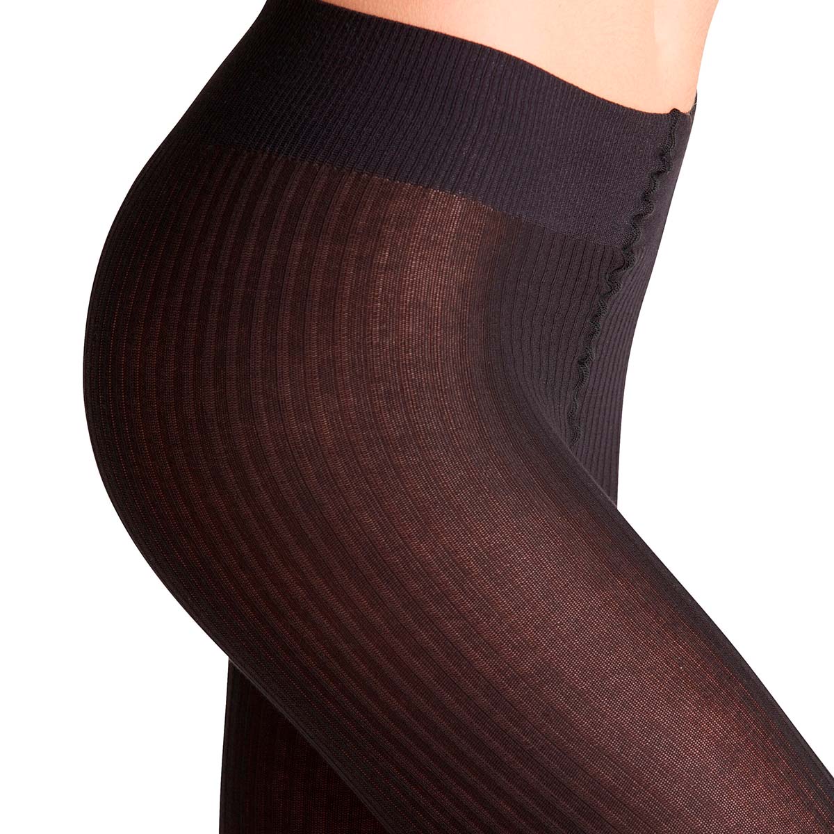 Falke Family Rib strømpebukser, sort - 48490 - 3000 - Black