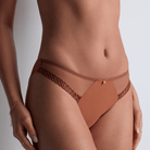 Aubade Sheer Emotion tai trusse, brun - 4M22 - HONE - Honey