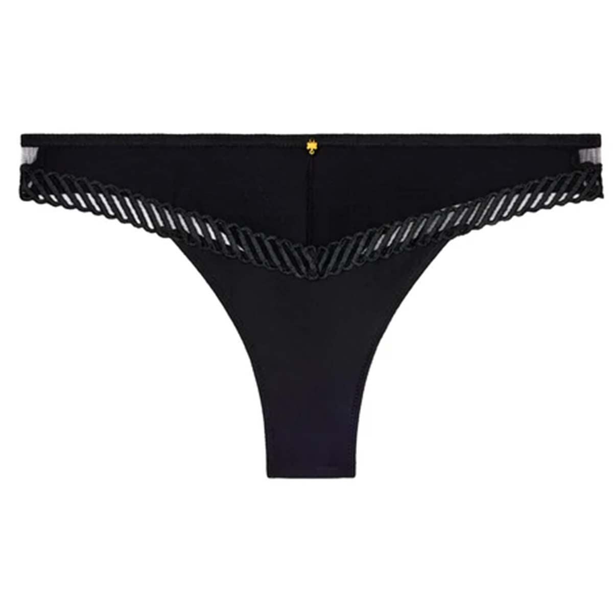 Aubade Sheer Emotion tanga trusse, sort - 4M26 - BLAK - Black