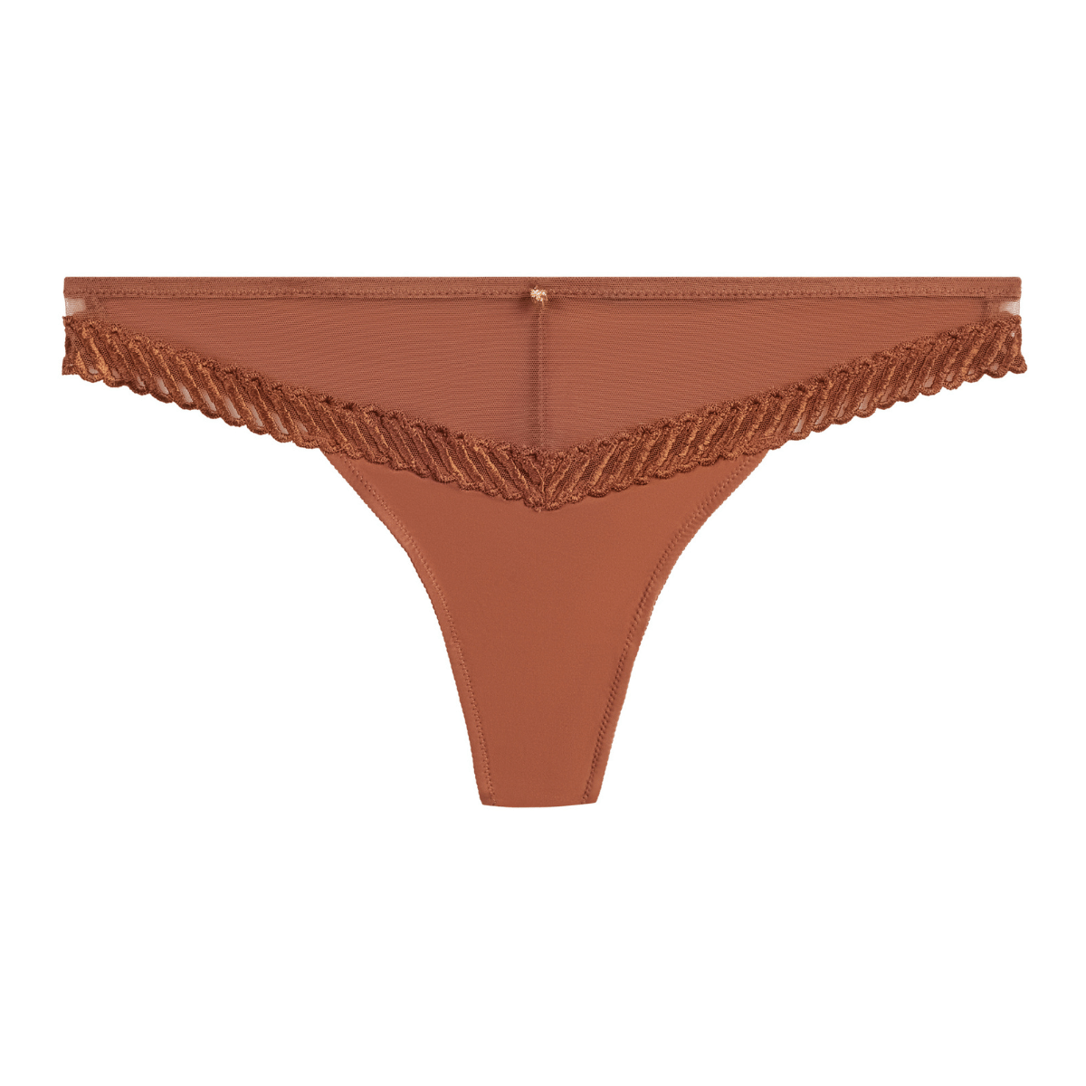 Aubade Sheer Emotion tanga trusse, brun - 4M26 - HONE - Honey