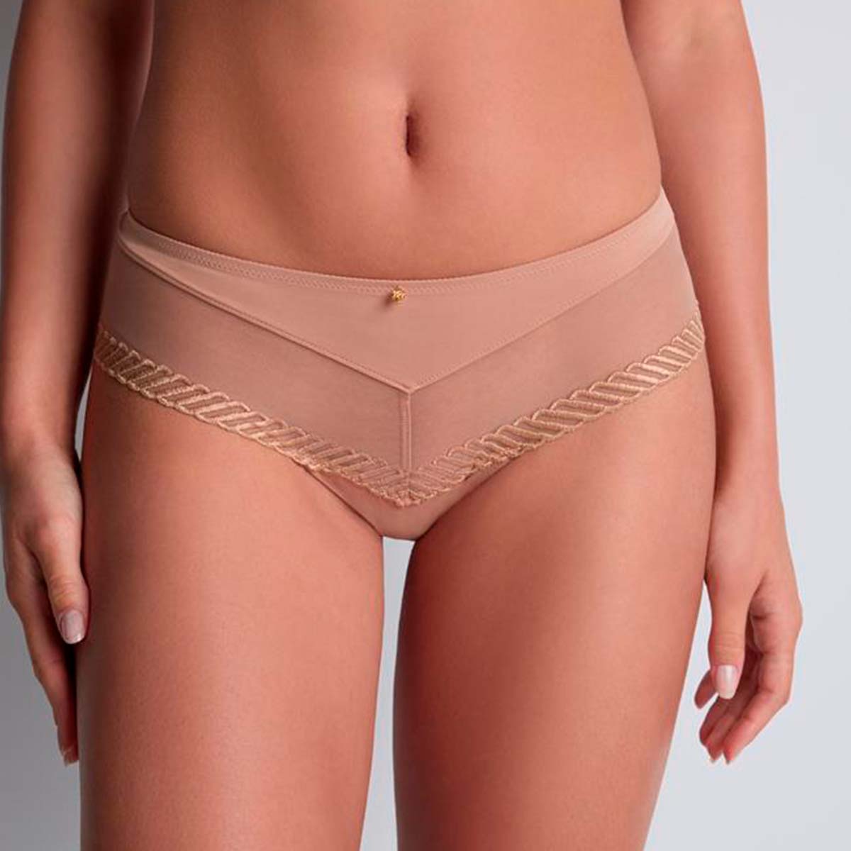 Aubade Sheer Emotion Cheeky hipster trusse, beige - 4M70 - SANN - Sand