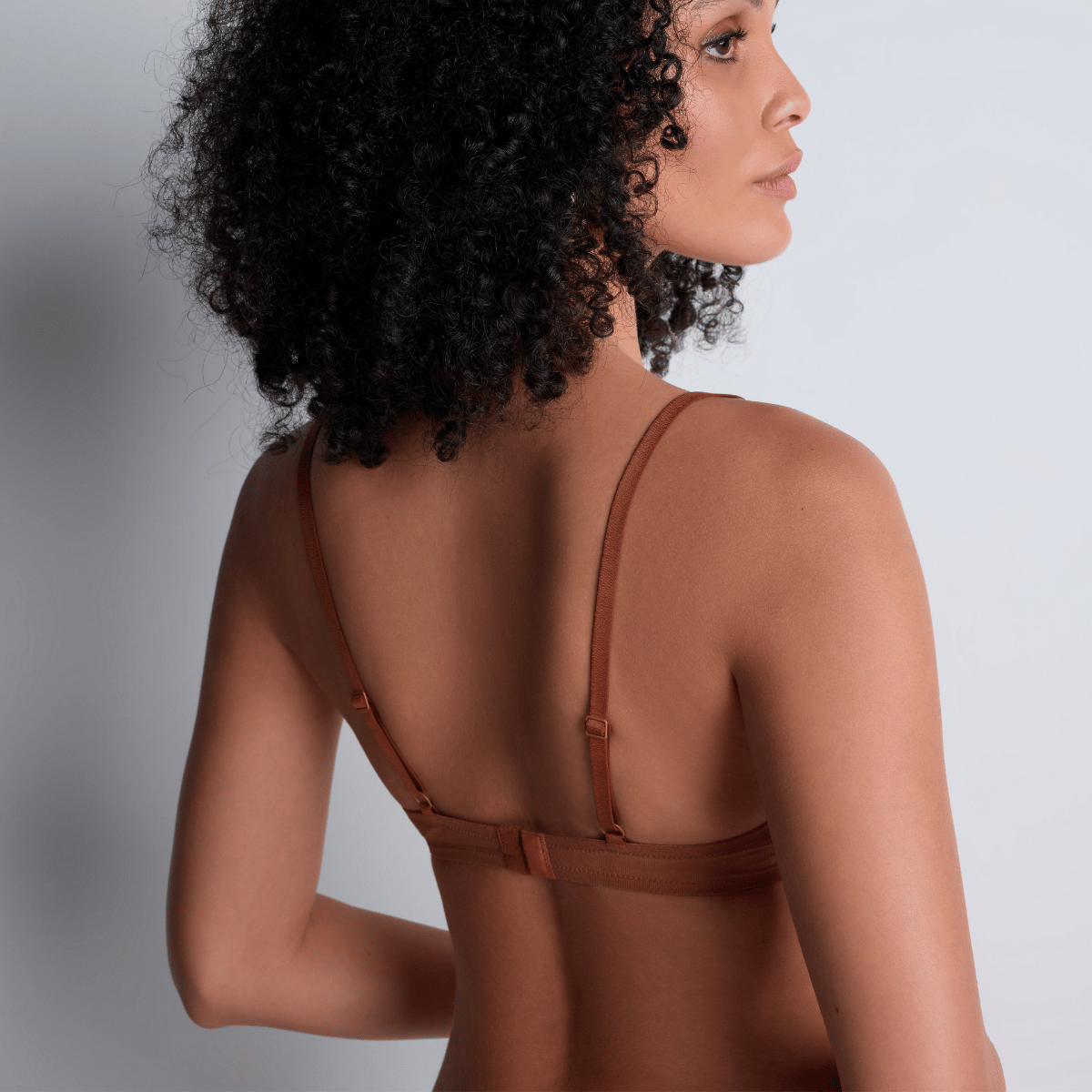 Aubade Sheer Emotion trekant BH, brun - 4MF12 - HONE - Honey