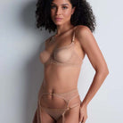 Aubade Sheer Emotion balconette BH, beige - 4MF14 - SANN - Sand