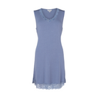 Lady Avenue Bamboo natkjole, blå - 51-20515 - 153 - Light Denim