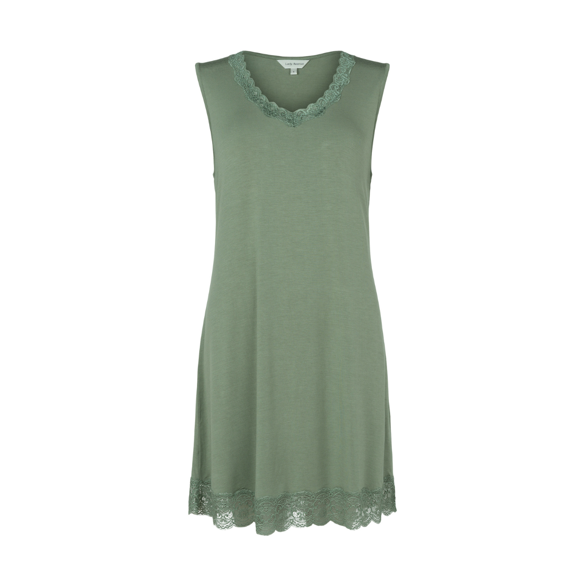 Lady Avenue Bamboo natkjole, grøn - 51-20515 - 154 - Spring Green