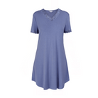 Lady Avenue Bamboo natkjole, blå - 51-50516 - 178 - Marlin Blue